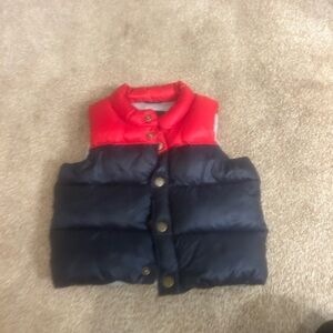 GAP Baby Red and Navy Vest
